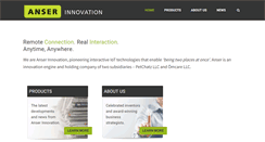 Desktop Screenshot of anserinnovation.com